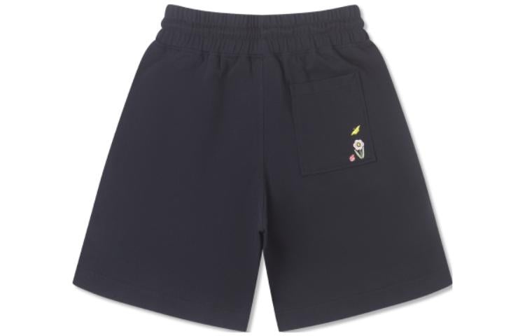 (WMNS) Converse Logo Mid Length Knit Short 'Black' 10025374-A01 - 2