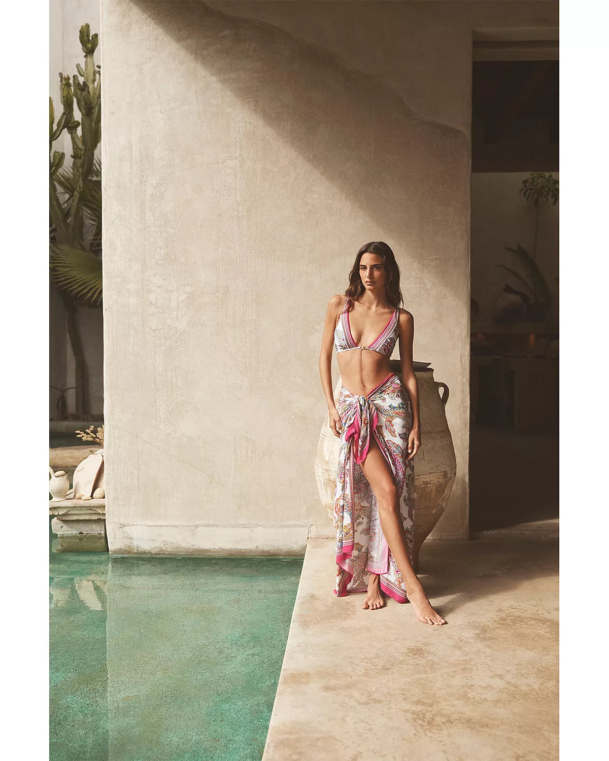 Maribel Bright Paisley Pareo Cover-Up - 8