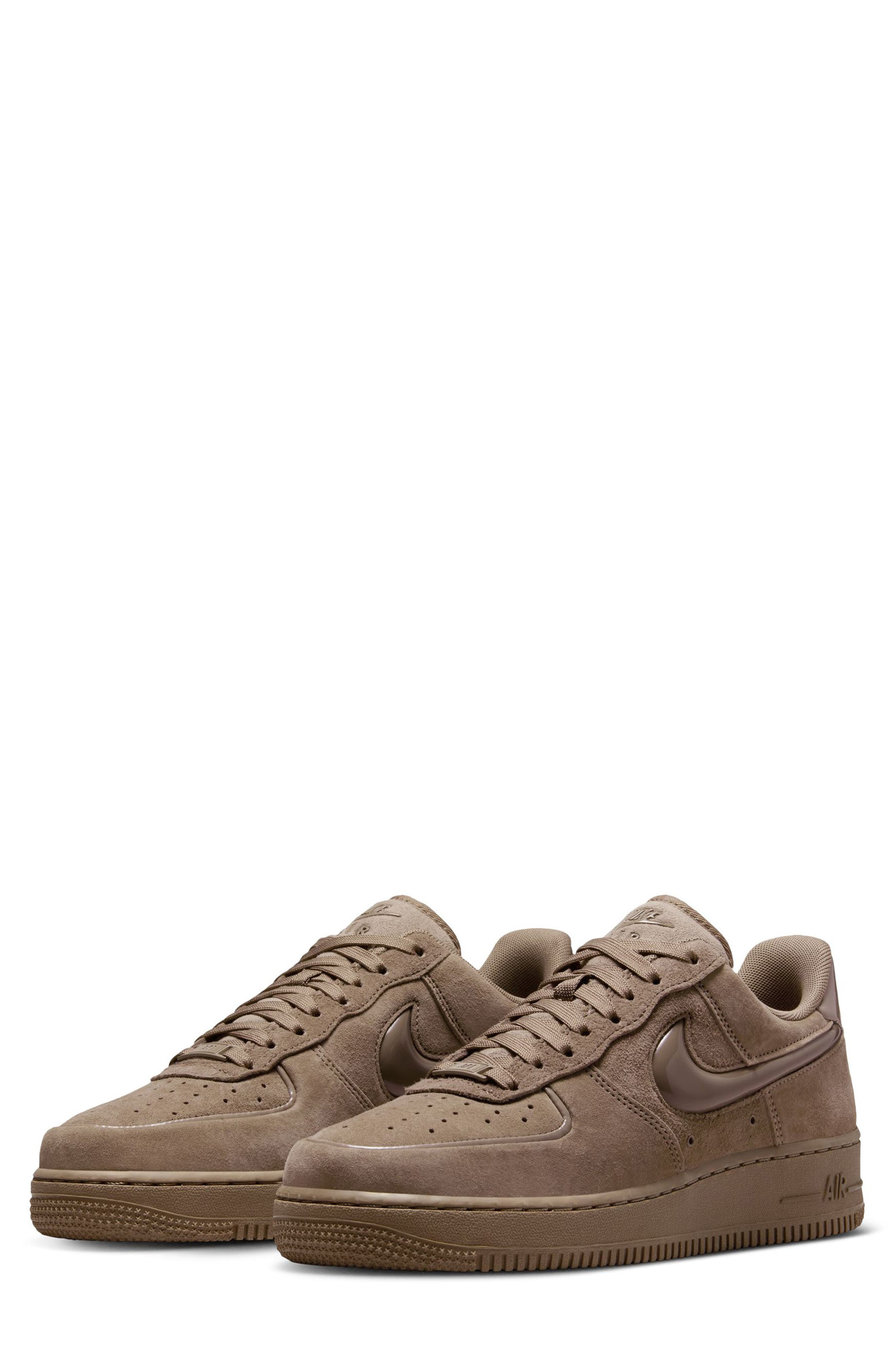 Nike Air Force 1 '07 Basketball Sneaker in Mink Brown/Mink Brown/Black at Nordstrom - 1