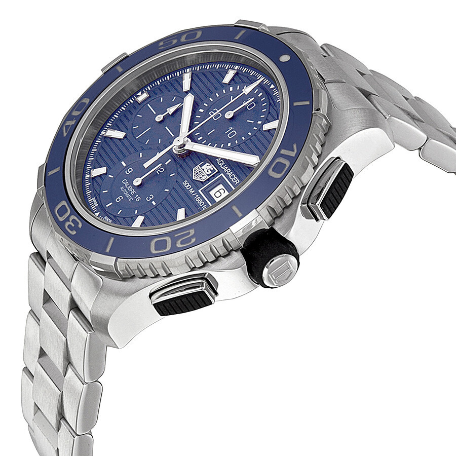Pre-owned Tag Heuer Aquaracer Chronograph Automatic Blue Dial Men's Watch CAK2112.BA0833 - 2