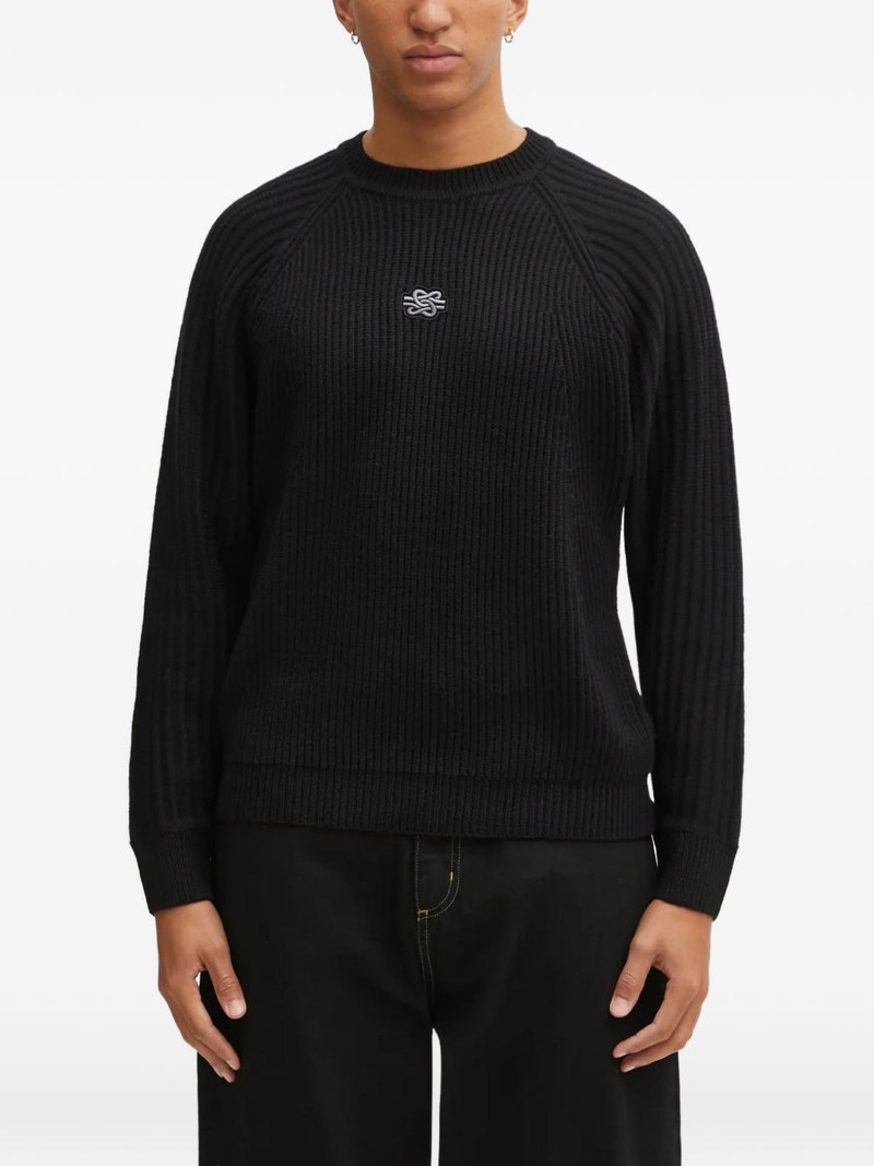 ribbed embroidered sweater 1