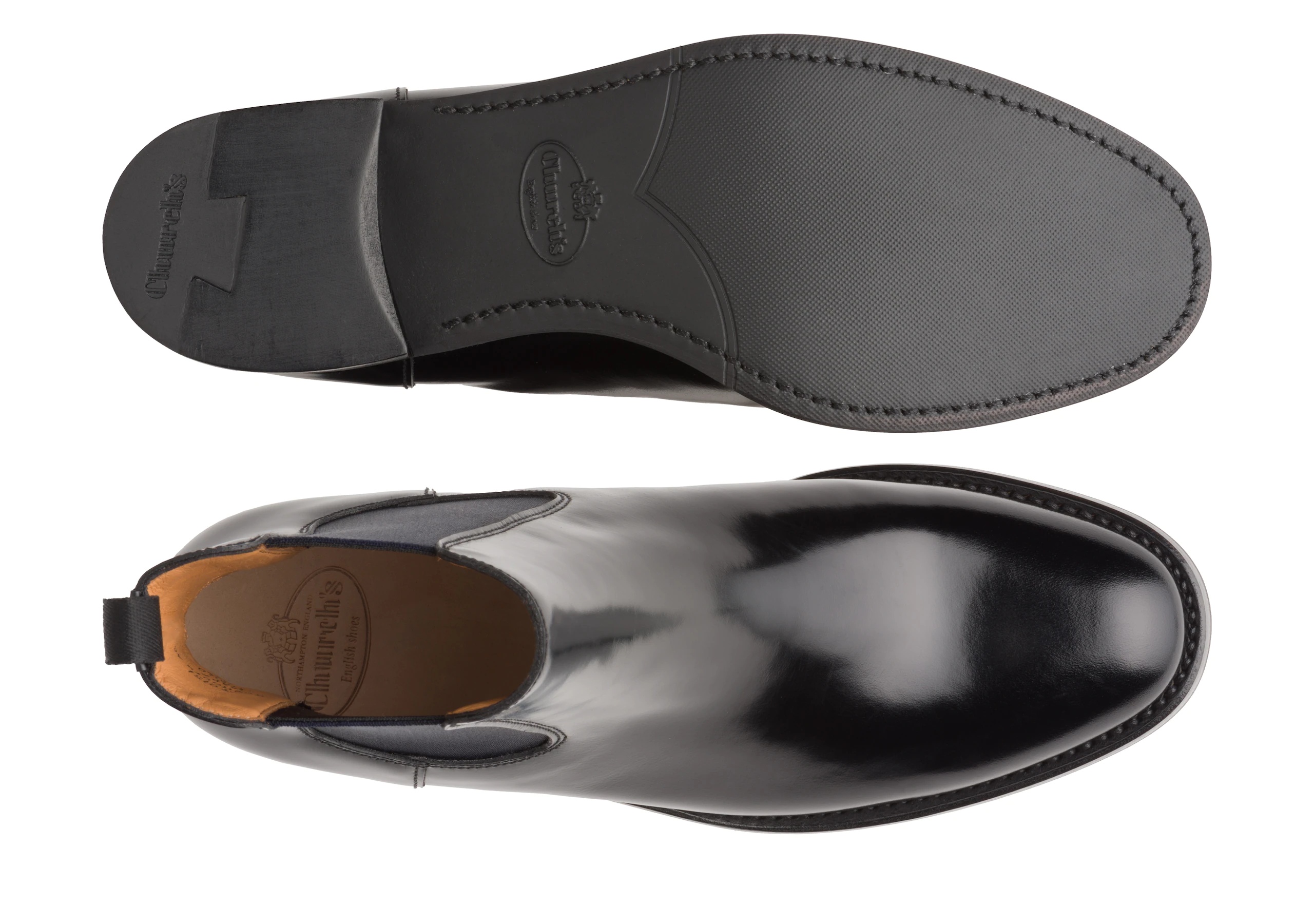 Monmouth 40
Polished Fumè Chelsea Boot Black/blue - 3