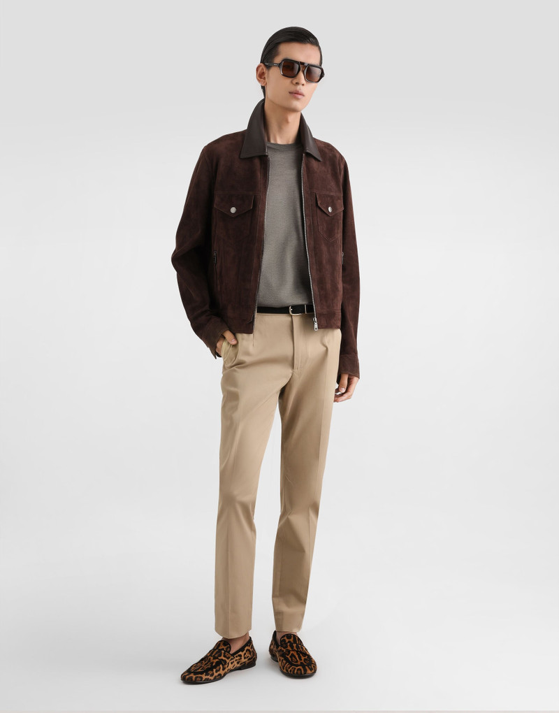 Dolce & Gabbana Stretch cotton gabardine trousers outlook