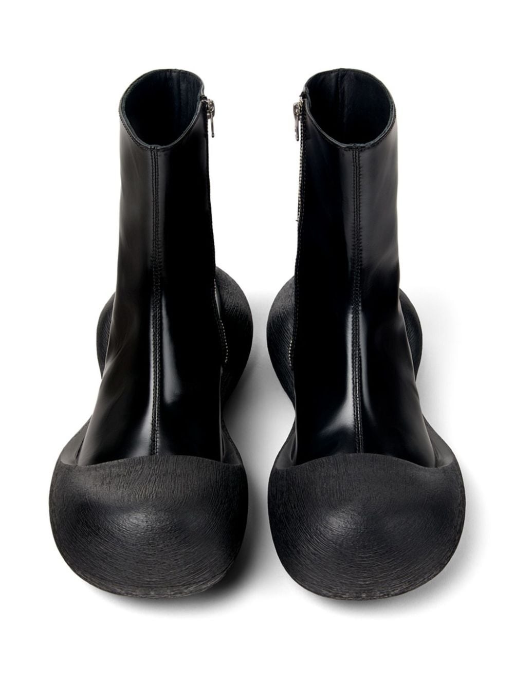 Caramba round-toe leather ankle boots - 3