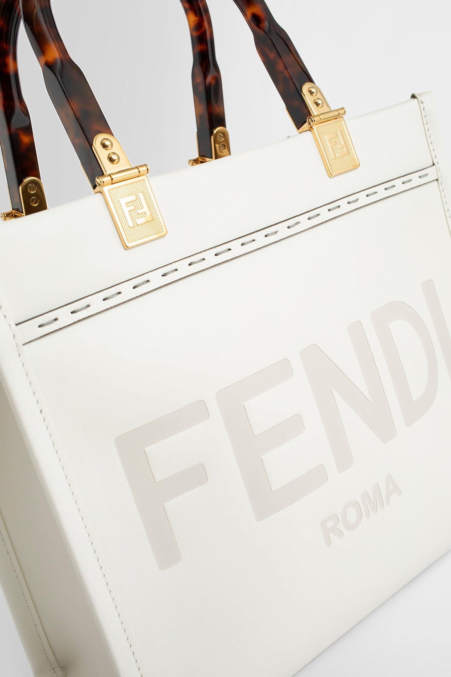 FENDI WOMAN WHITE TOTE BAGS - 4