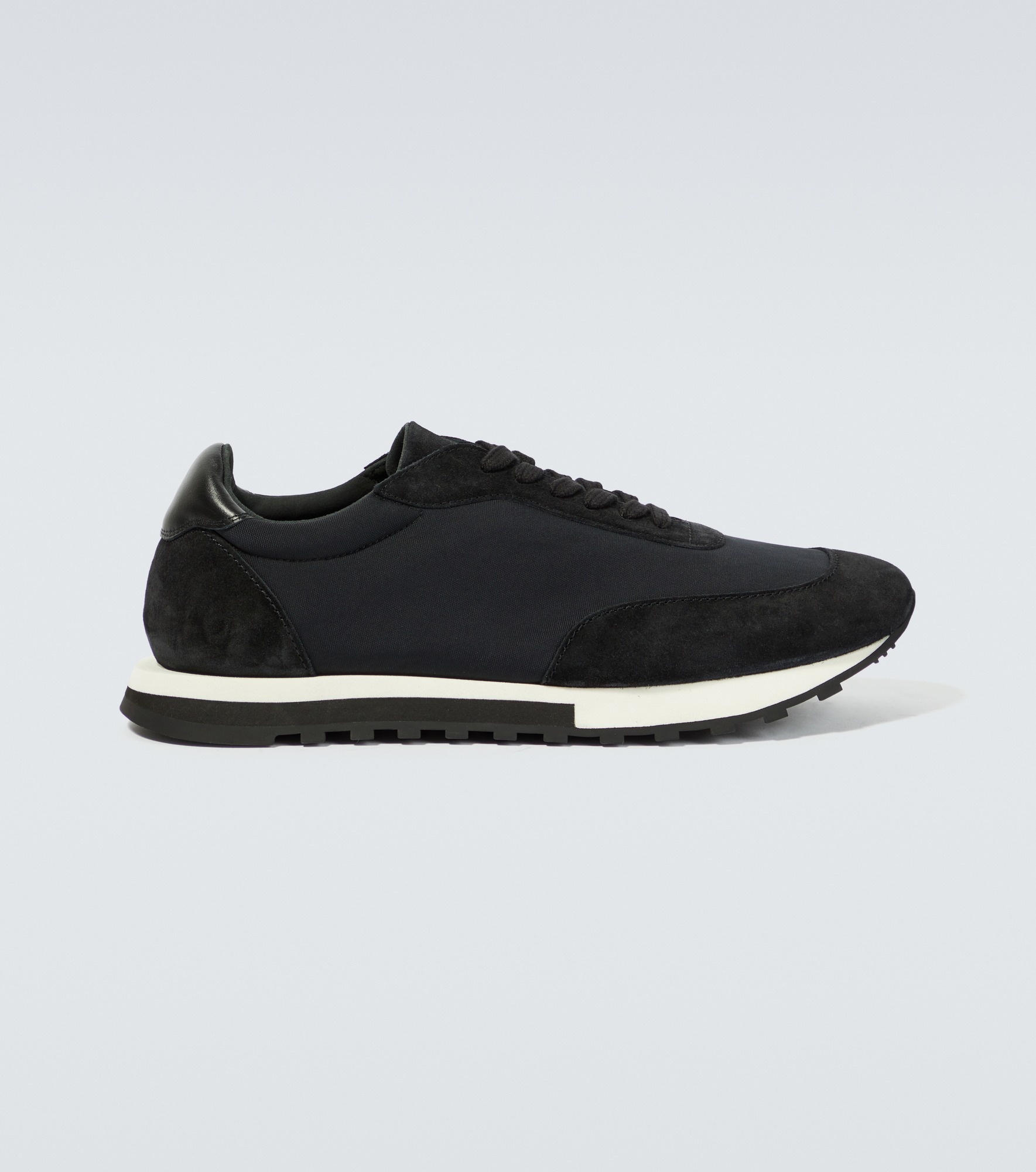 Owen Runner suede-trimmed sneakers - 1