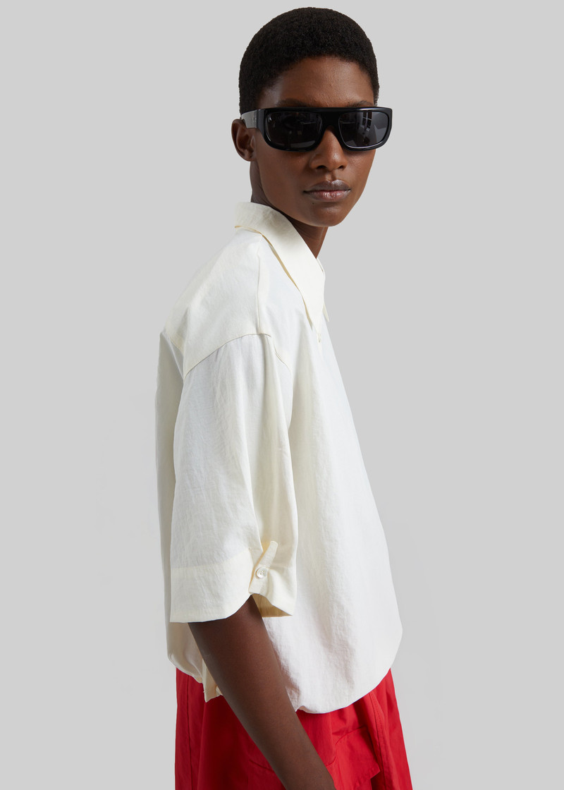 Comporta Drawstring Shirt - Cream 8