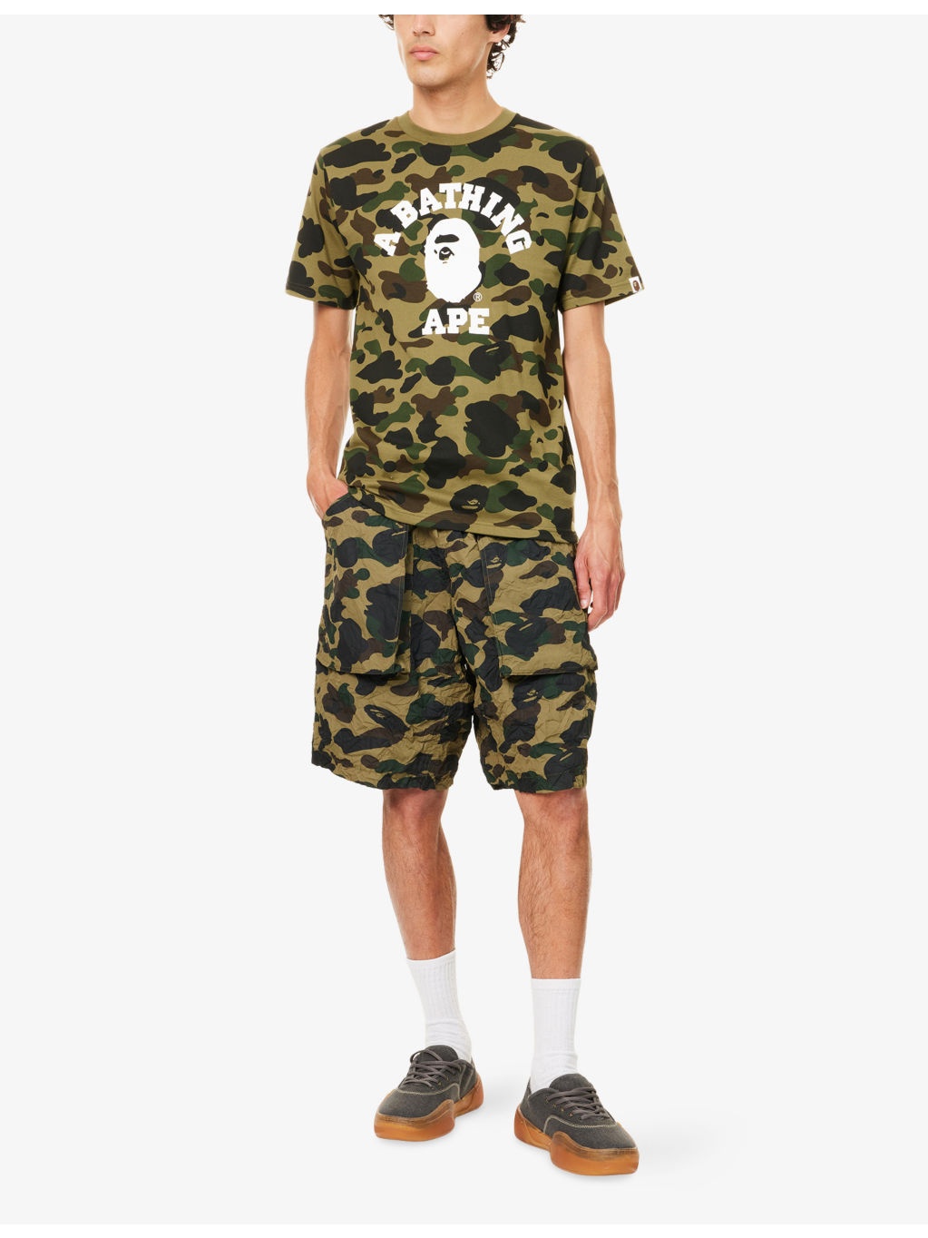 Camo College Graphic-Print Cotton T-Shirt - 2