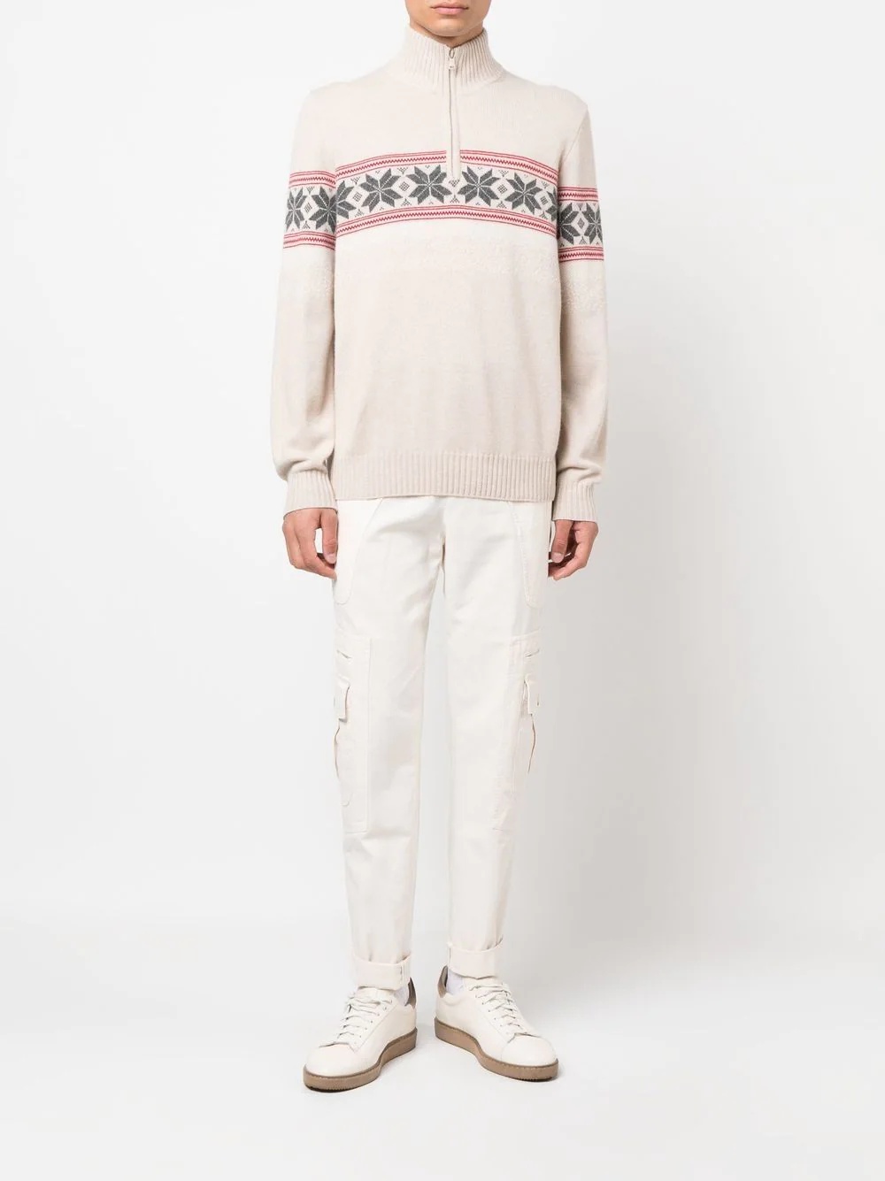 cashmere knitted roll-neck jumper - 2