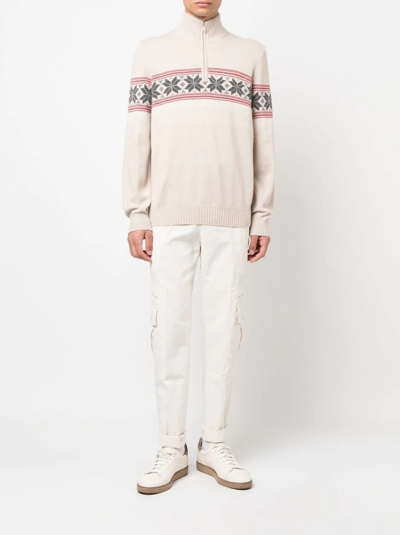 Brunello Cucinelli cashmere knitted roll-neck jumper outlook