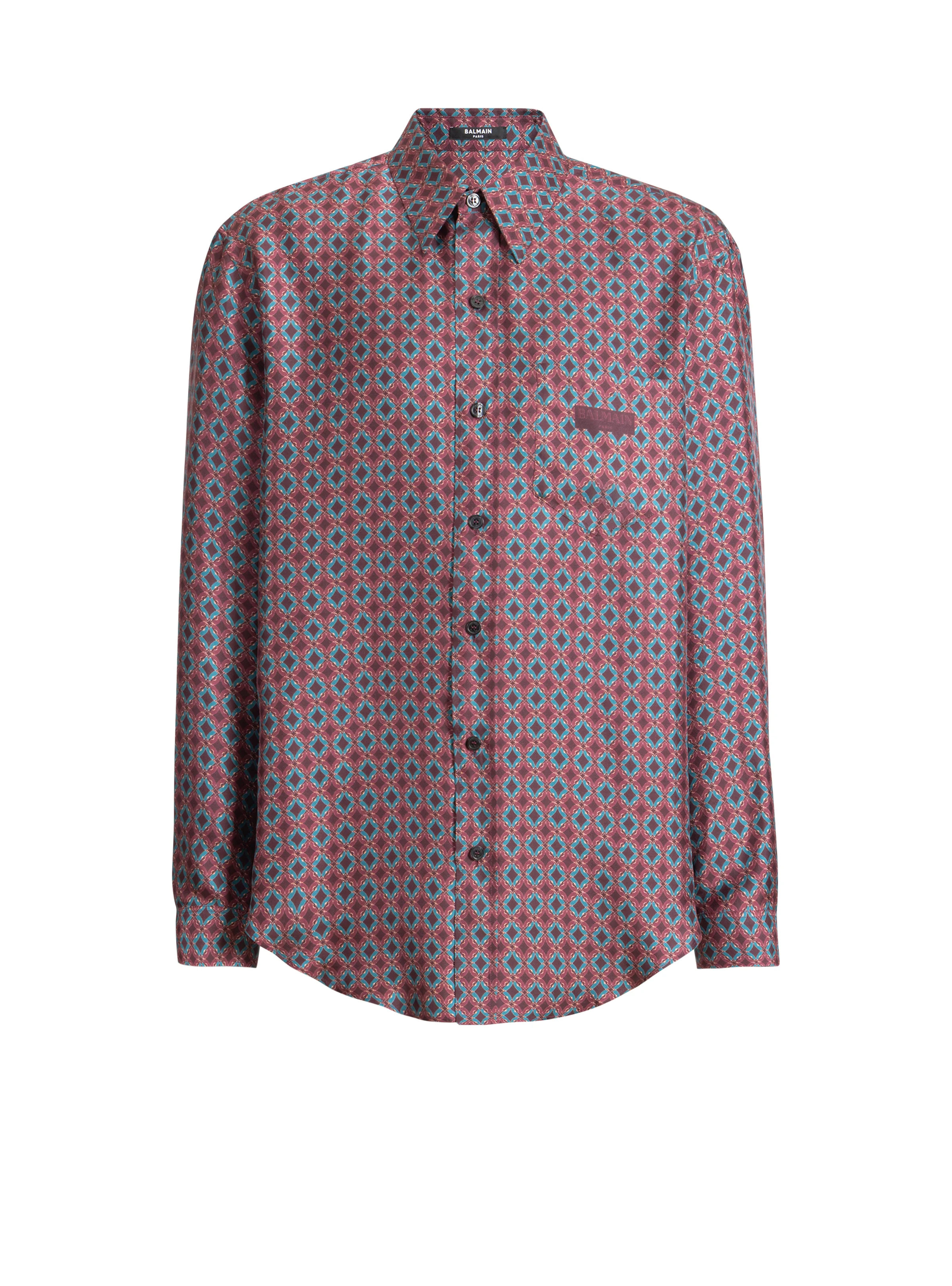 Printed silk shirt - 1