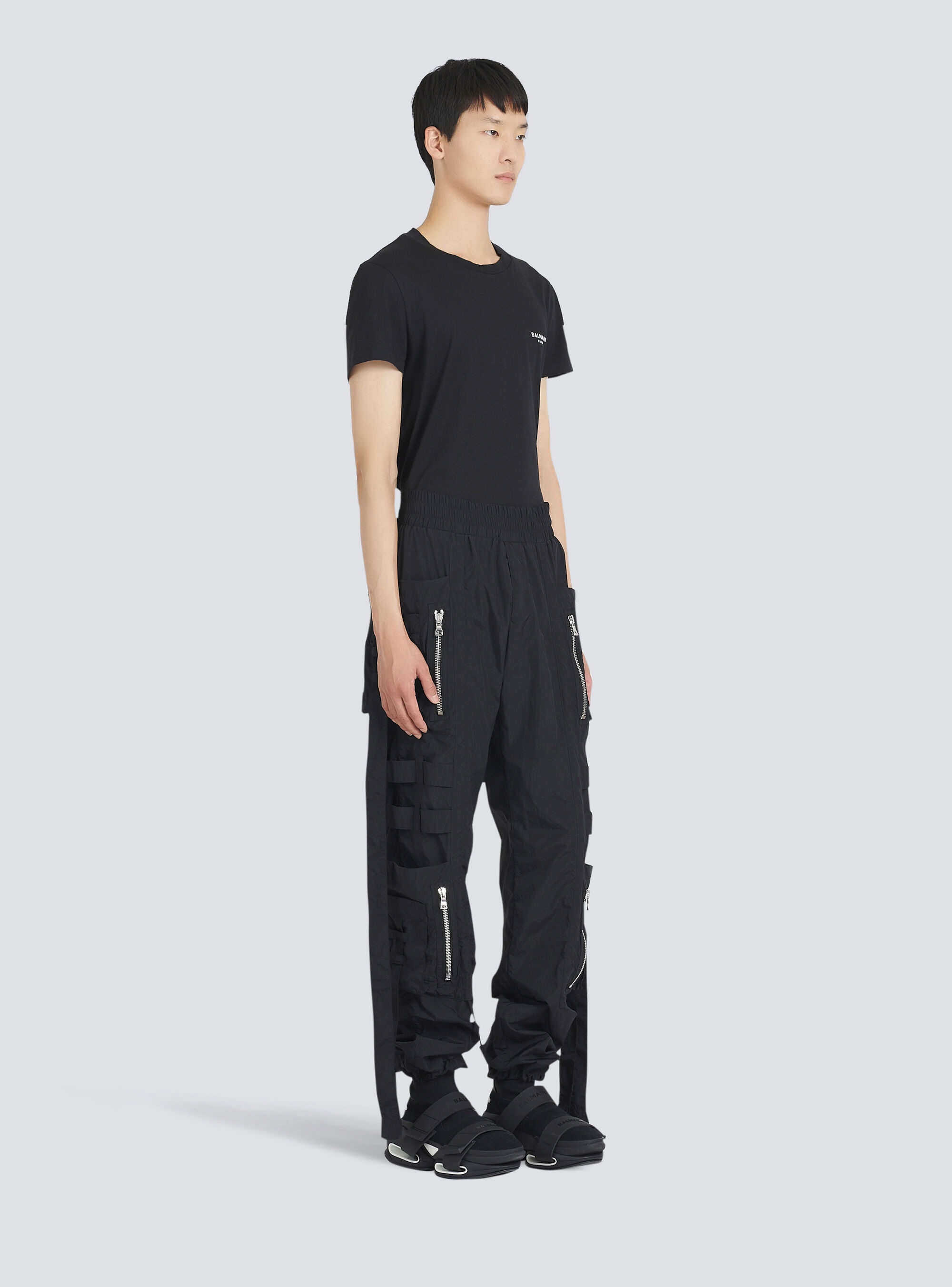 Nylon cargo pants - 4