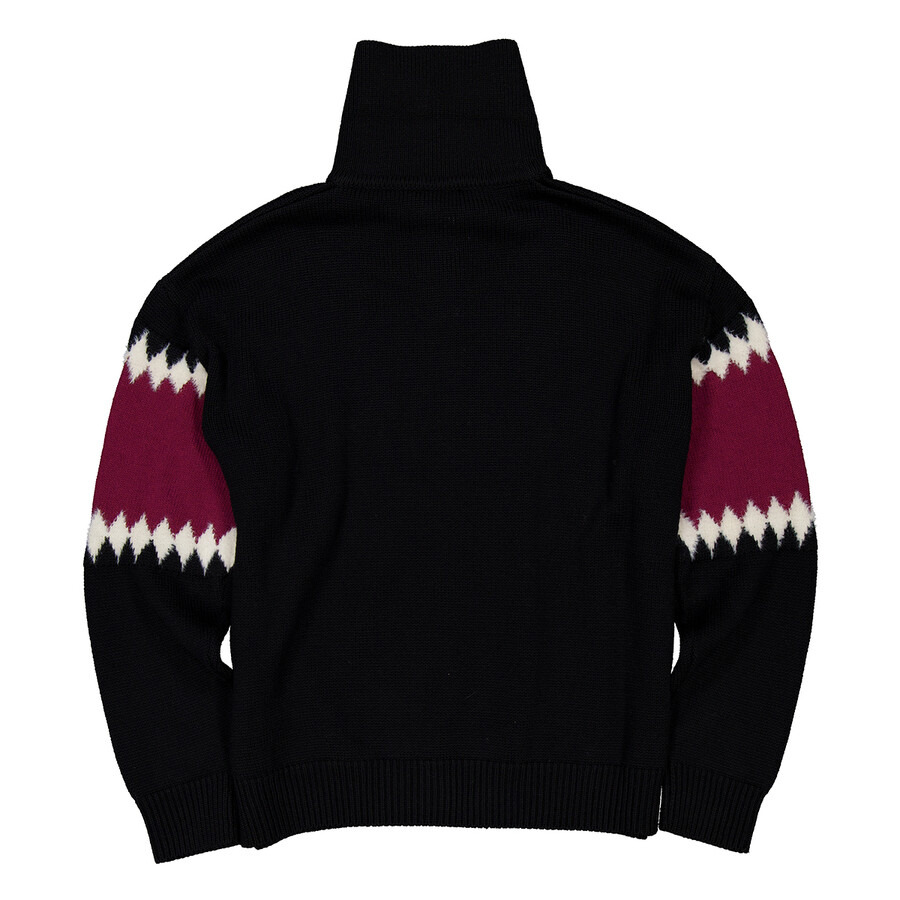GCDS Logo Argyle Polo Sweater - 6