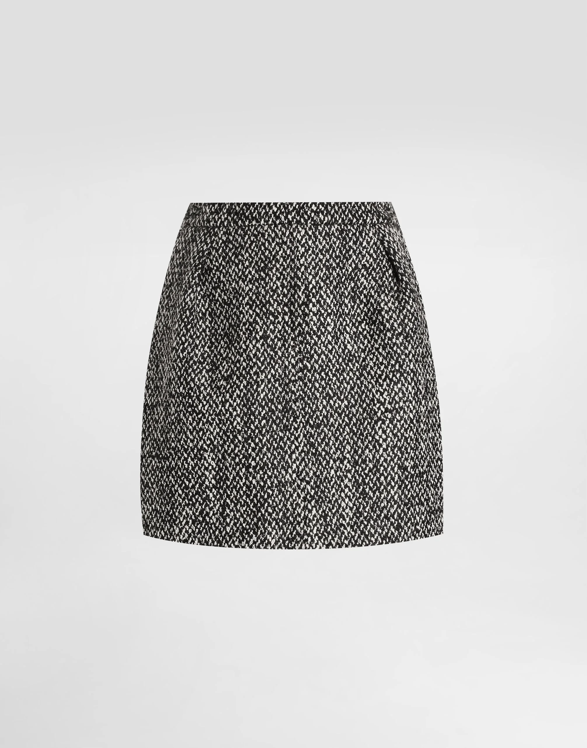 Short skirt in double wool blend - 1
