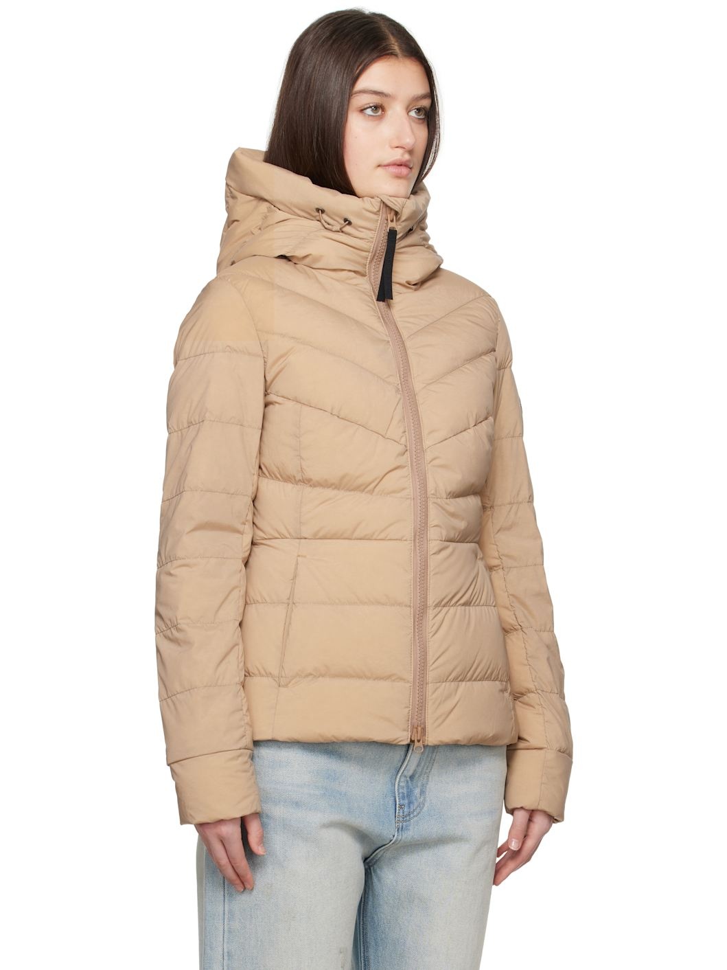 Tan 'Black Label' Clair Down Jacket - 2