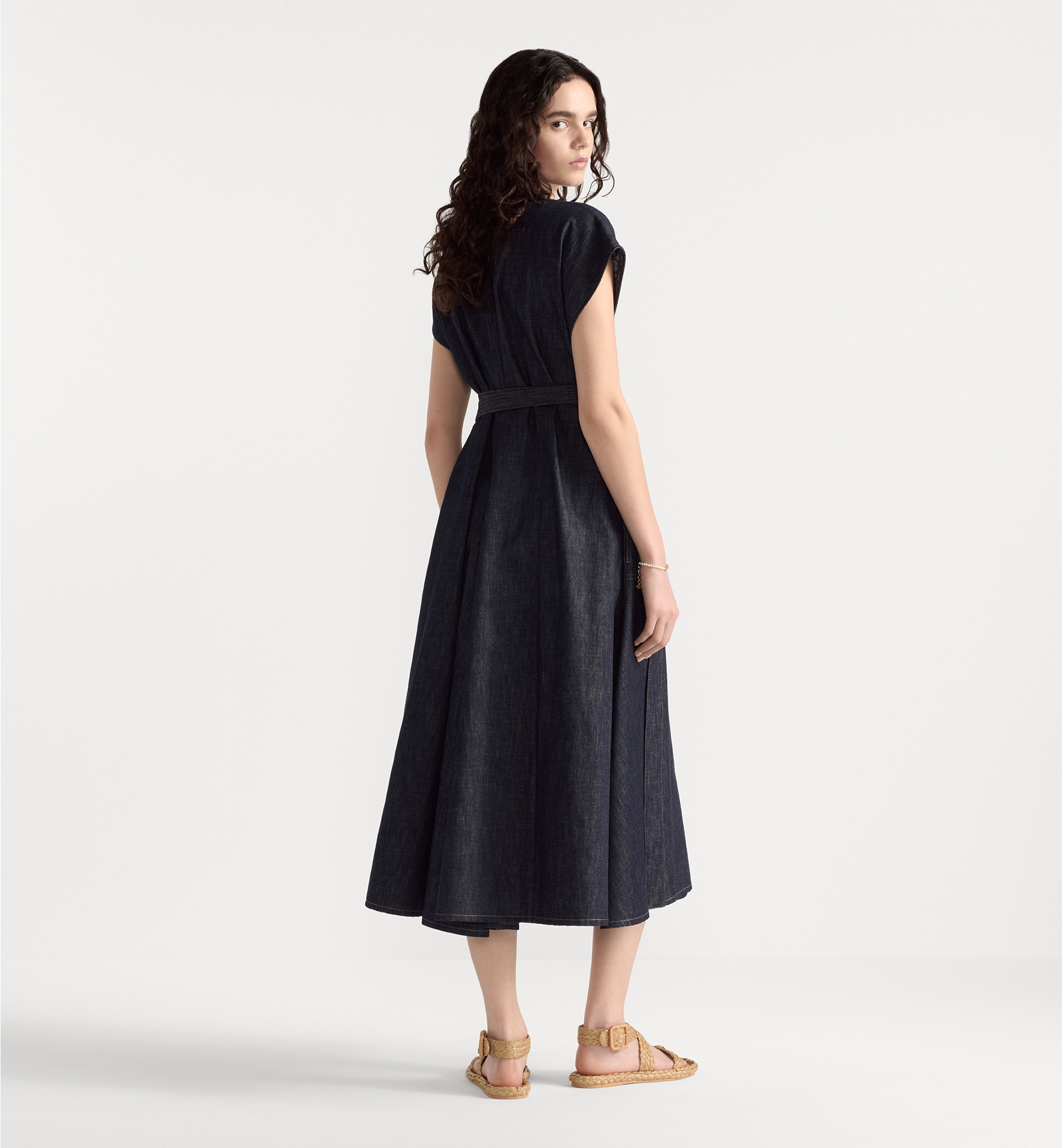 Mid-Length Belted Dress - 2