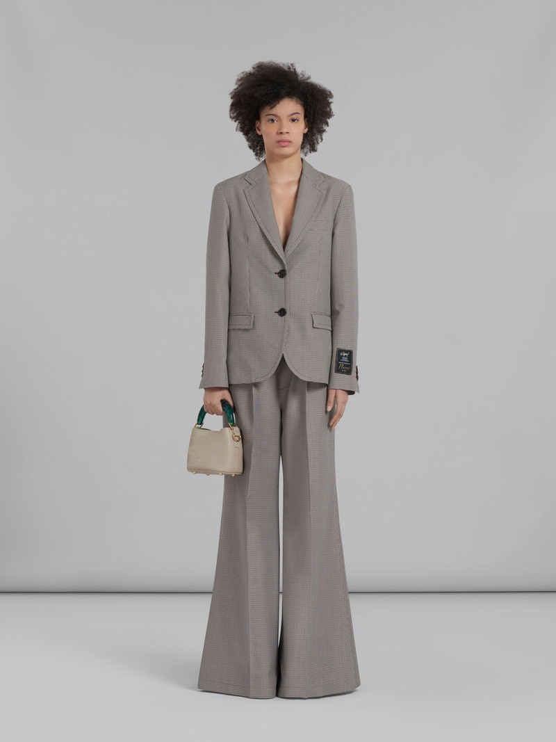 Marni VENICE MINI BUCKET BAG IN LIGHT BROWN LEATHER outlook