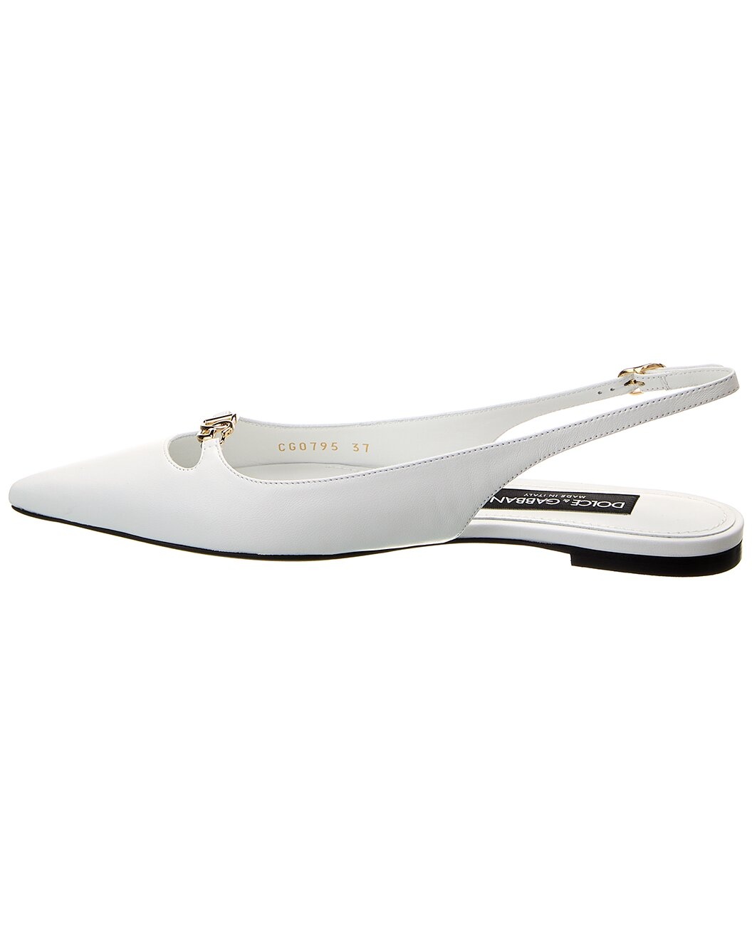 Dolce & Gabbana Leather Slingback Ballet Flat - 2