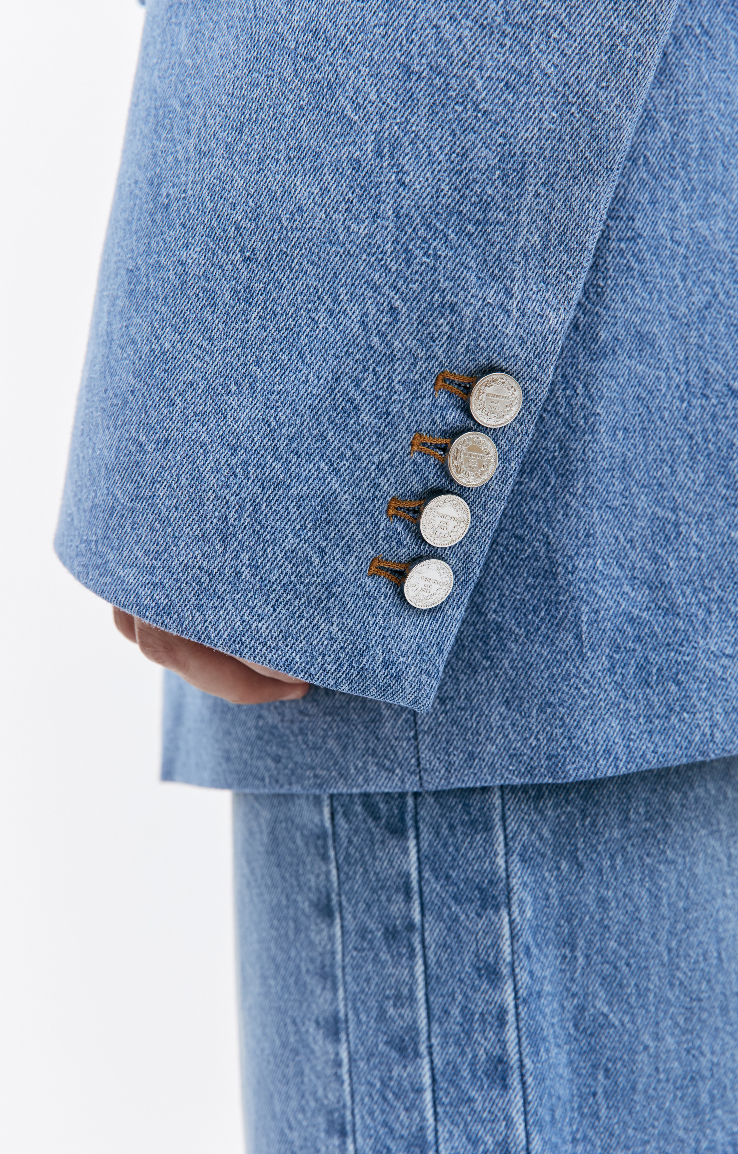 DENIM OVERSIZED BLAZER - 6