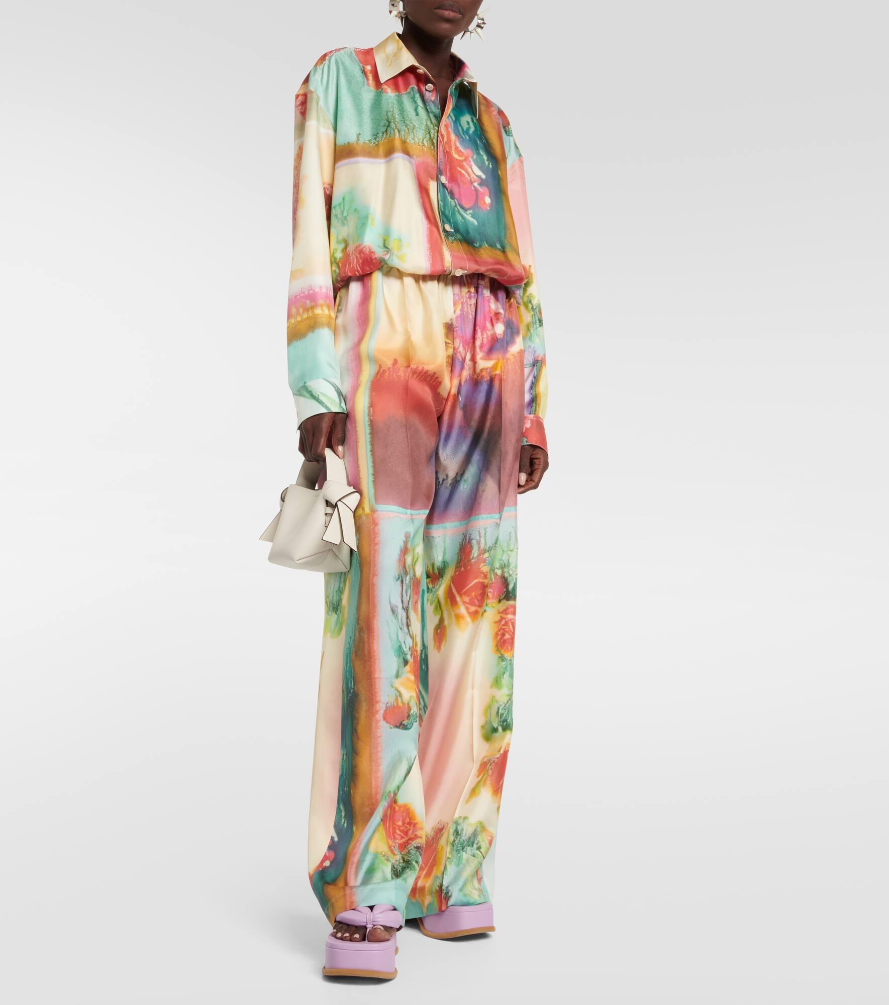 Printed silk shirt - 2