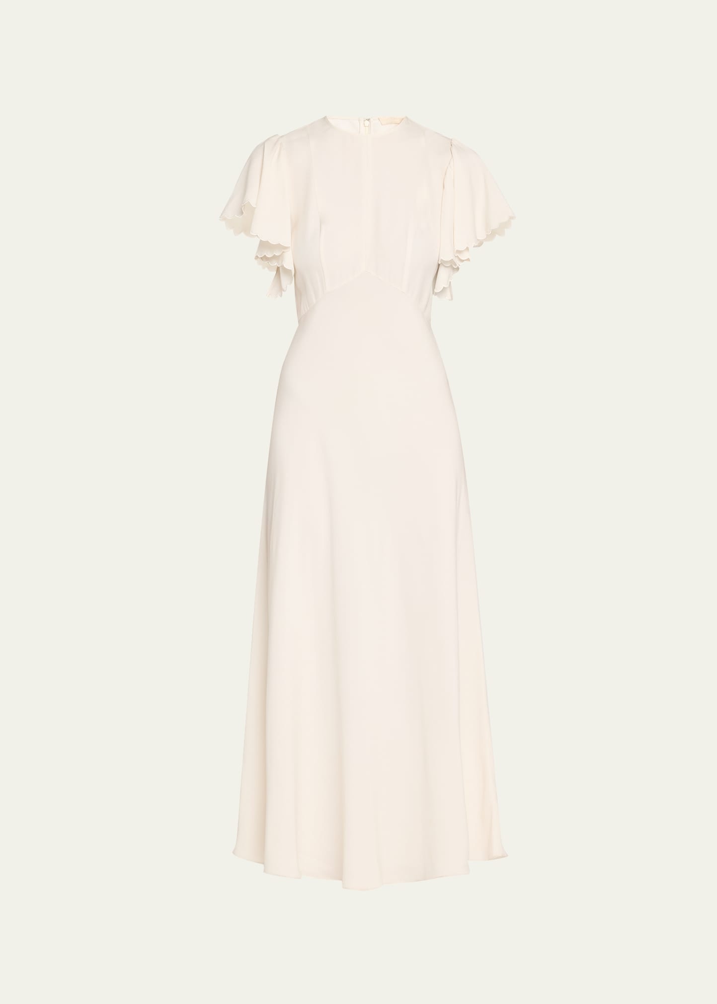 Blithe Flutter-Sleeve Midi Dress - 1