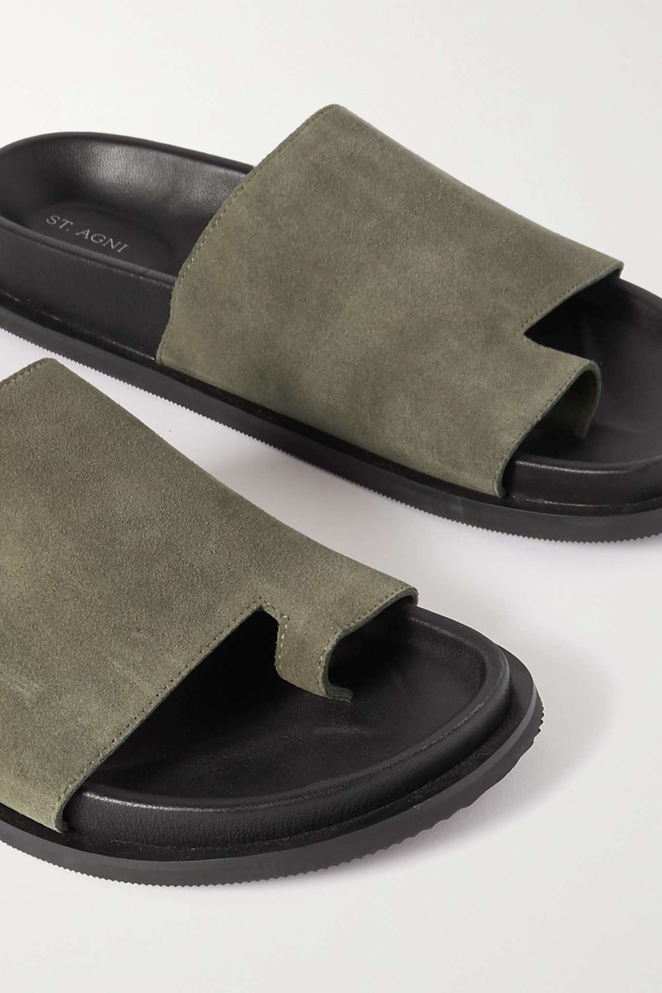 + NET SUSTAIN Loe suede slides - 4