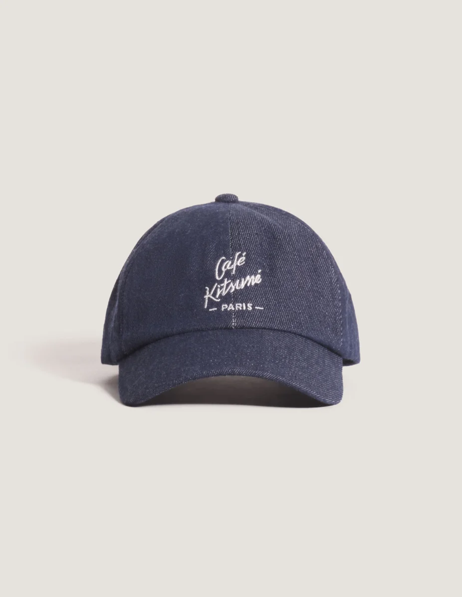 CAFE KITSUNE DENIM CAP - 1