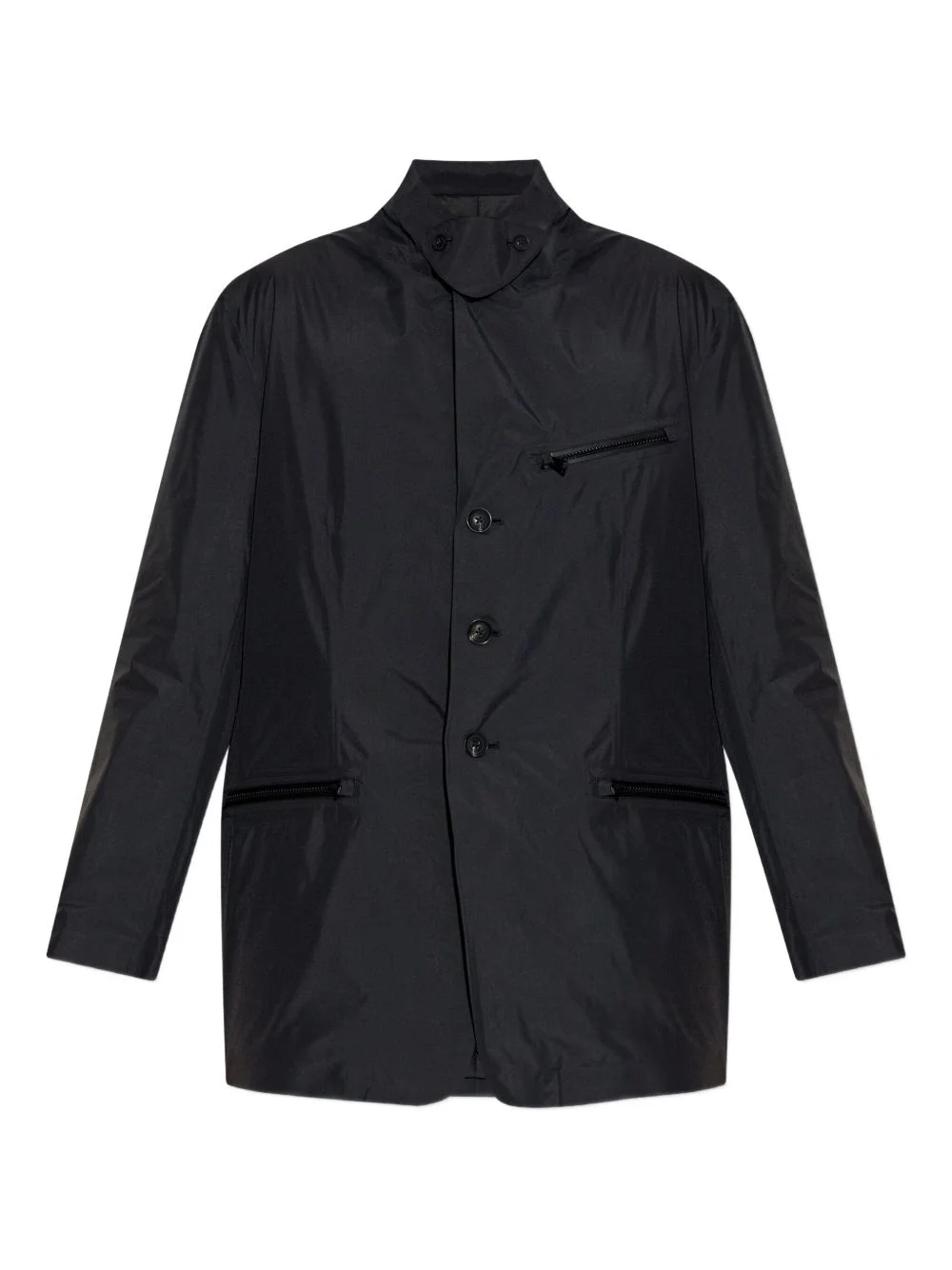 button-fastening shirt jacket - 1
