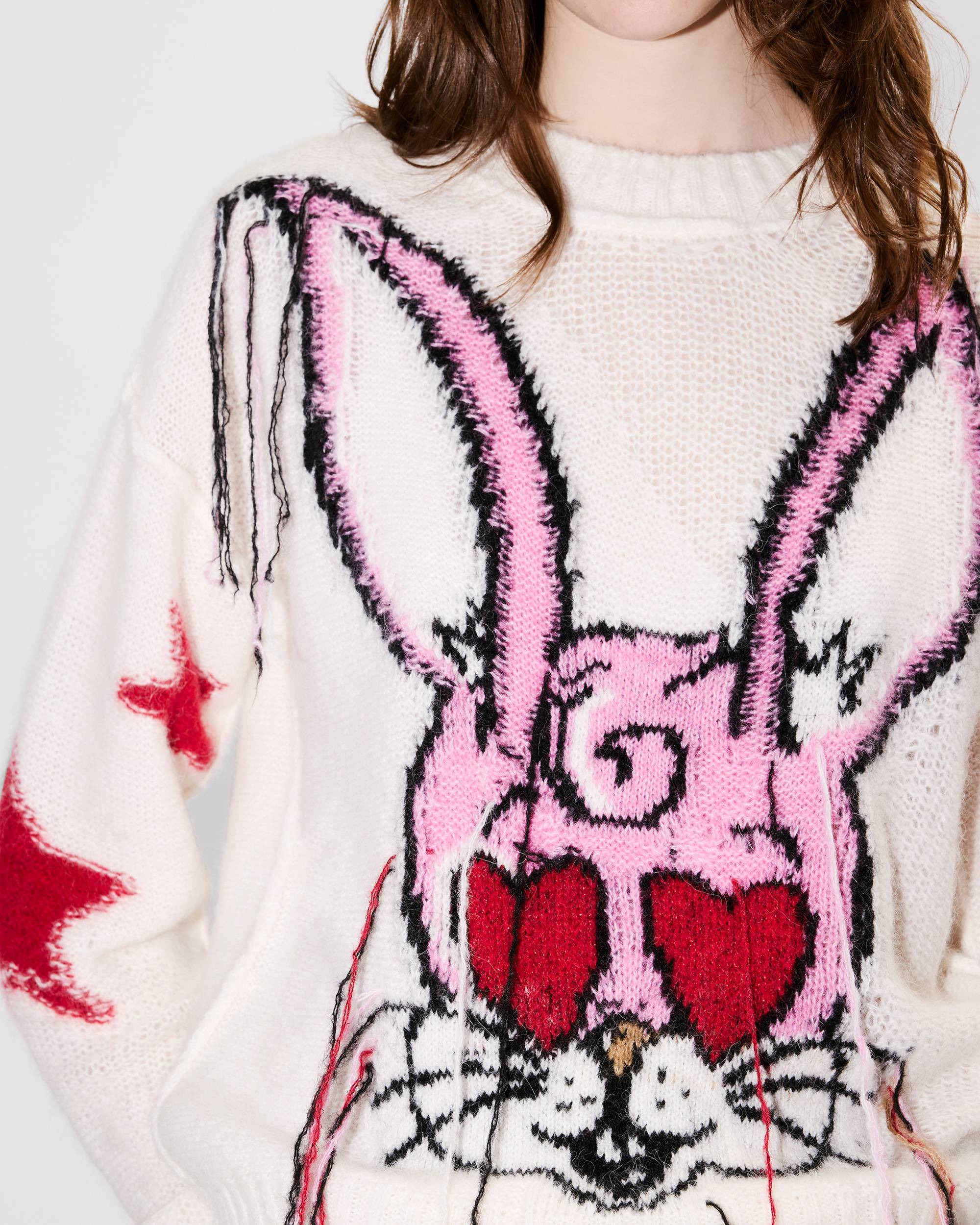 'KENZO Cartoon' jumper in mixed hairy wool alpaca - 5