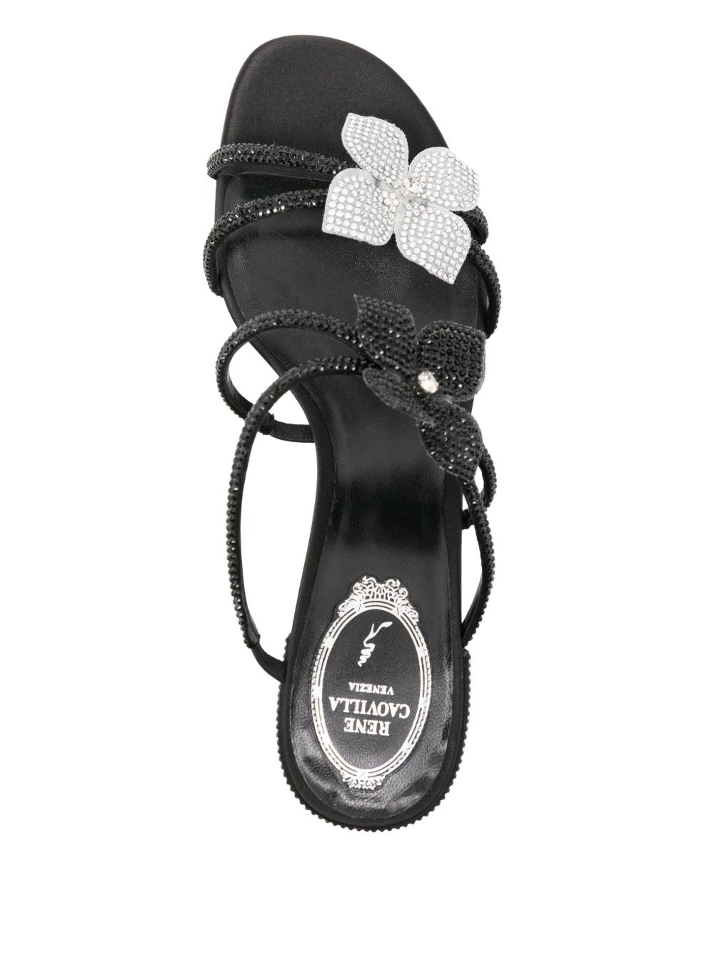 crystal embellishment sandals - 4