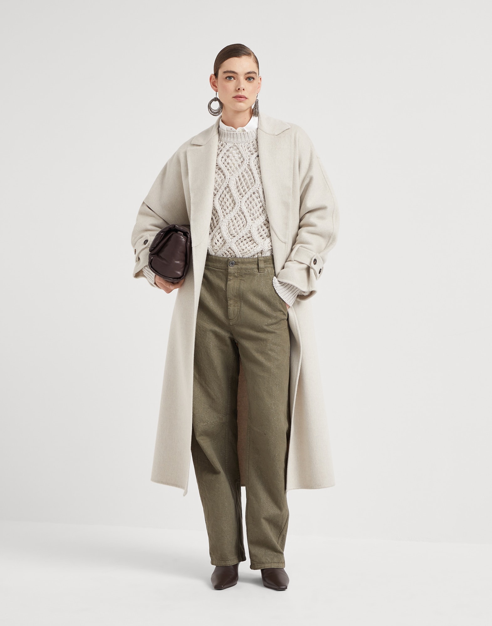 【関税＆送料込み】Brunello Cucinelli Dyed Pants Clothing Brunello Cucinelli Dyed sparkling denim soft curved trousers