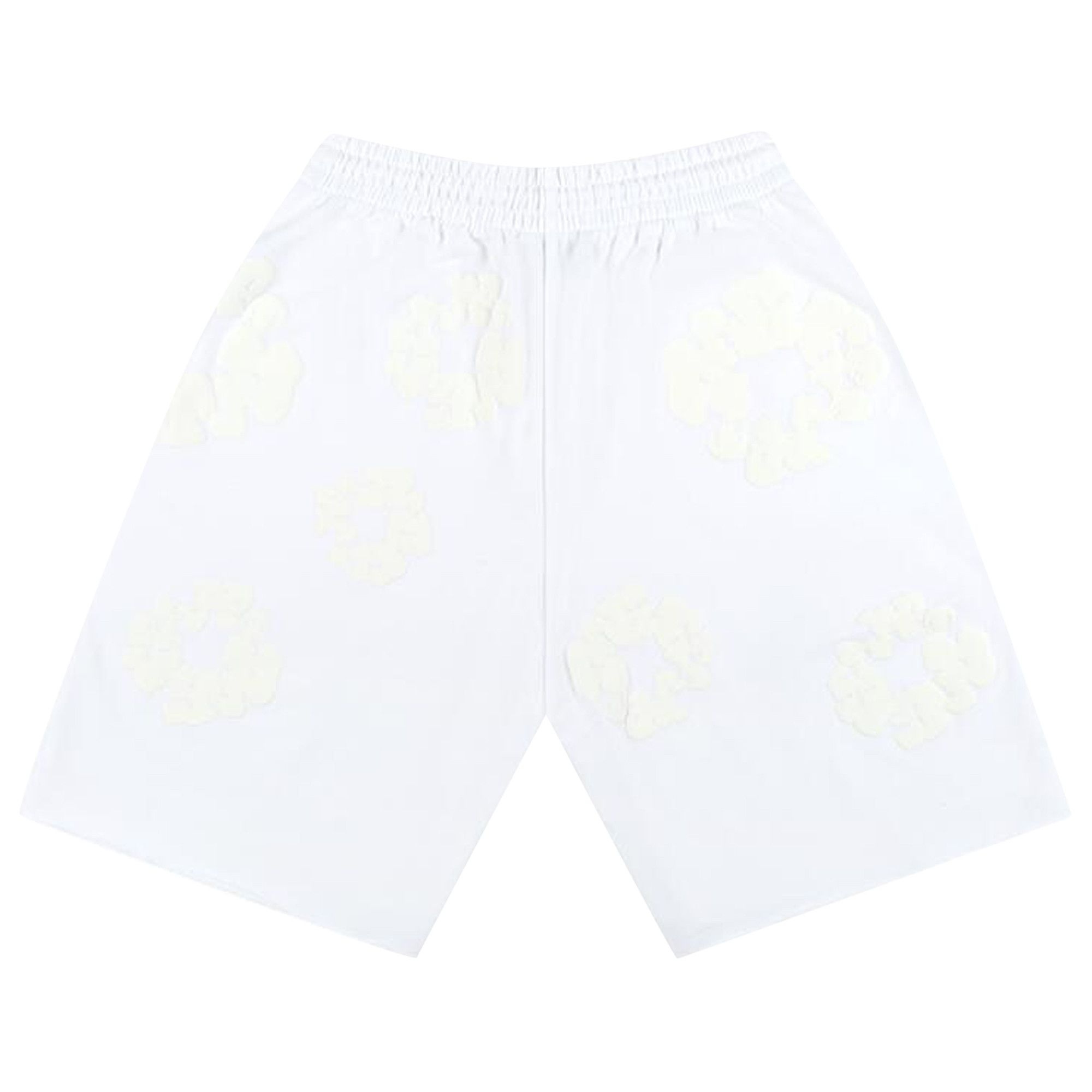Denim Tears Mono Cotton Wreath Shorts 'White' - 2