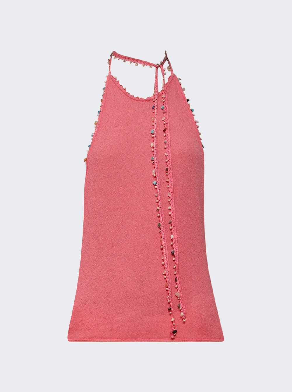 Beach Quartz Halter Tank Cerise Pink - 1