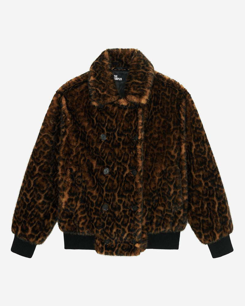 LEOPARD FUR-EFFECT COAT 1