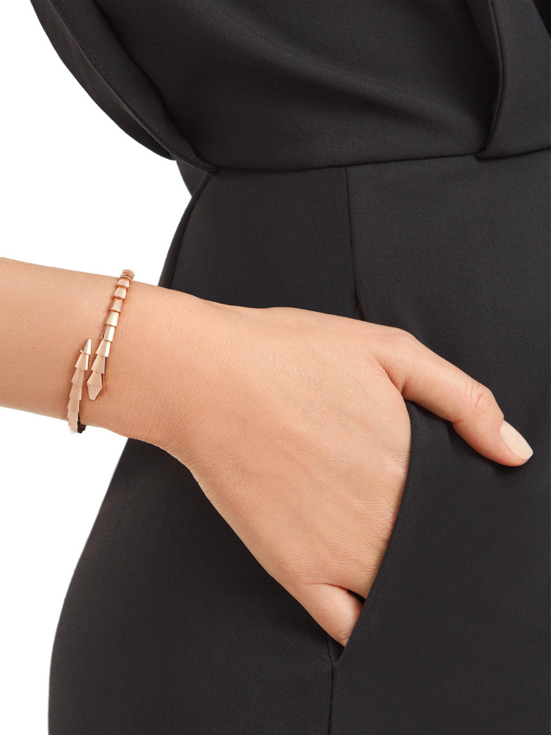 Women's Serpenti Viper 18K Rose Gold Wrap Bracelet - Pink Gold 3