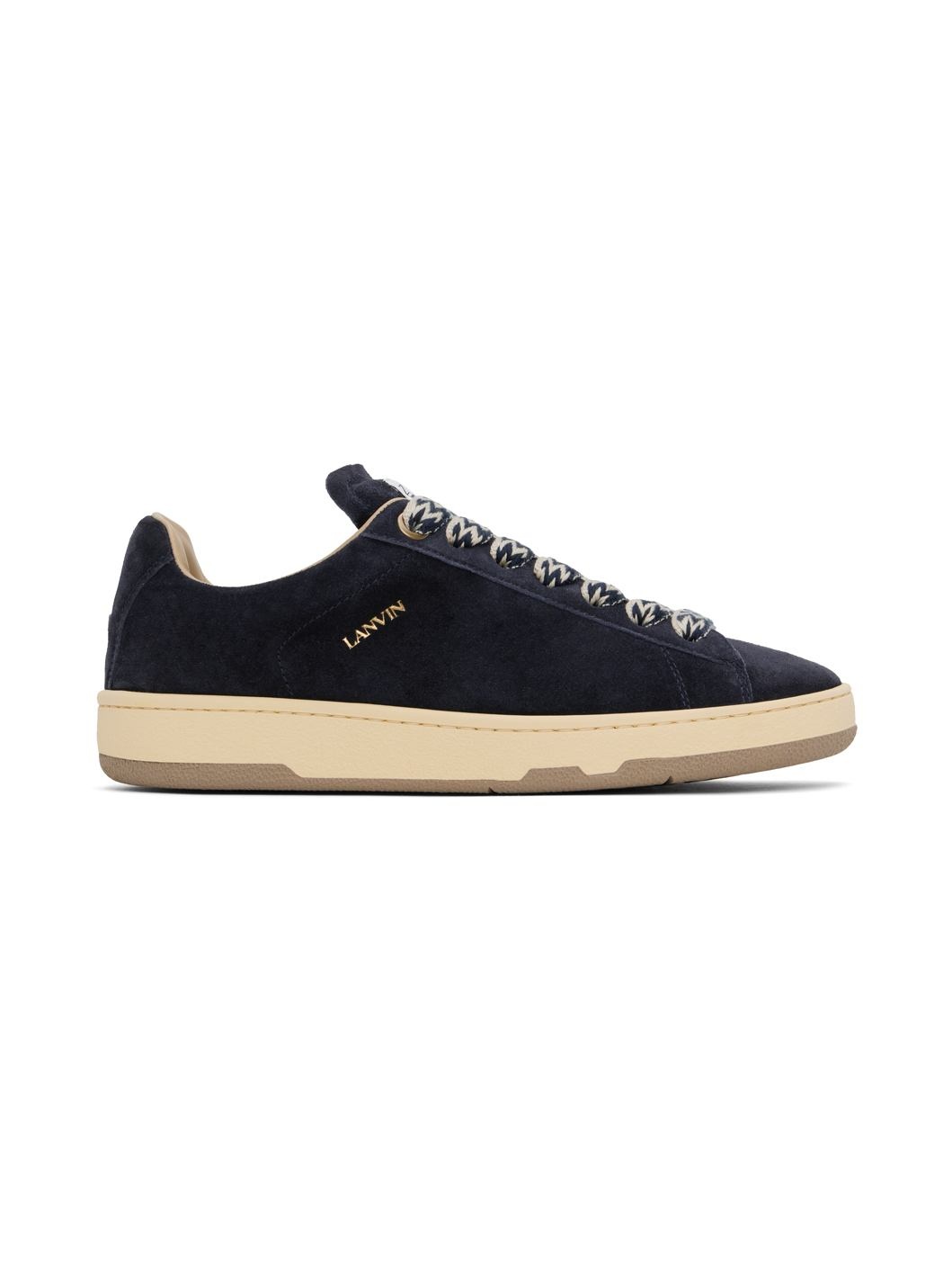 Navy Suede Curb Lite Sneakers - 1