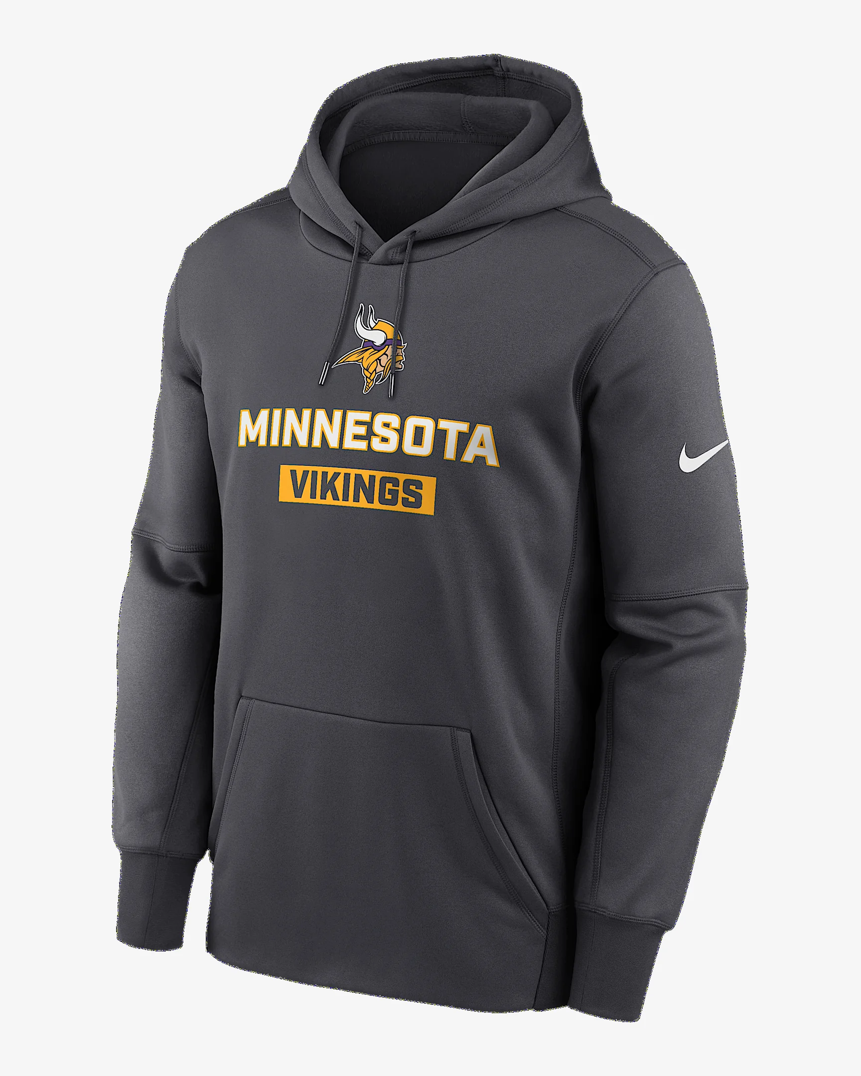 Minnesota Vikings Toss Sweep Men’s Nike Therma NFL Pullover Hoodie - 1