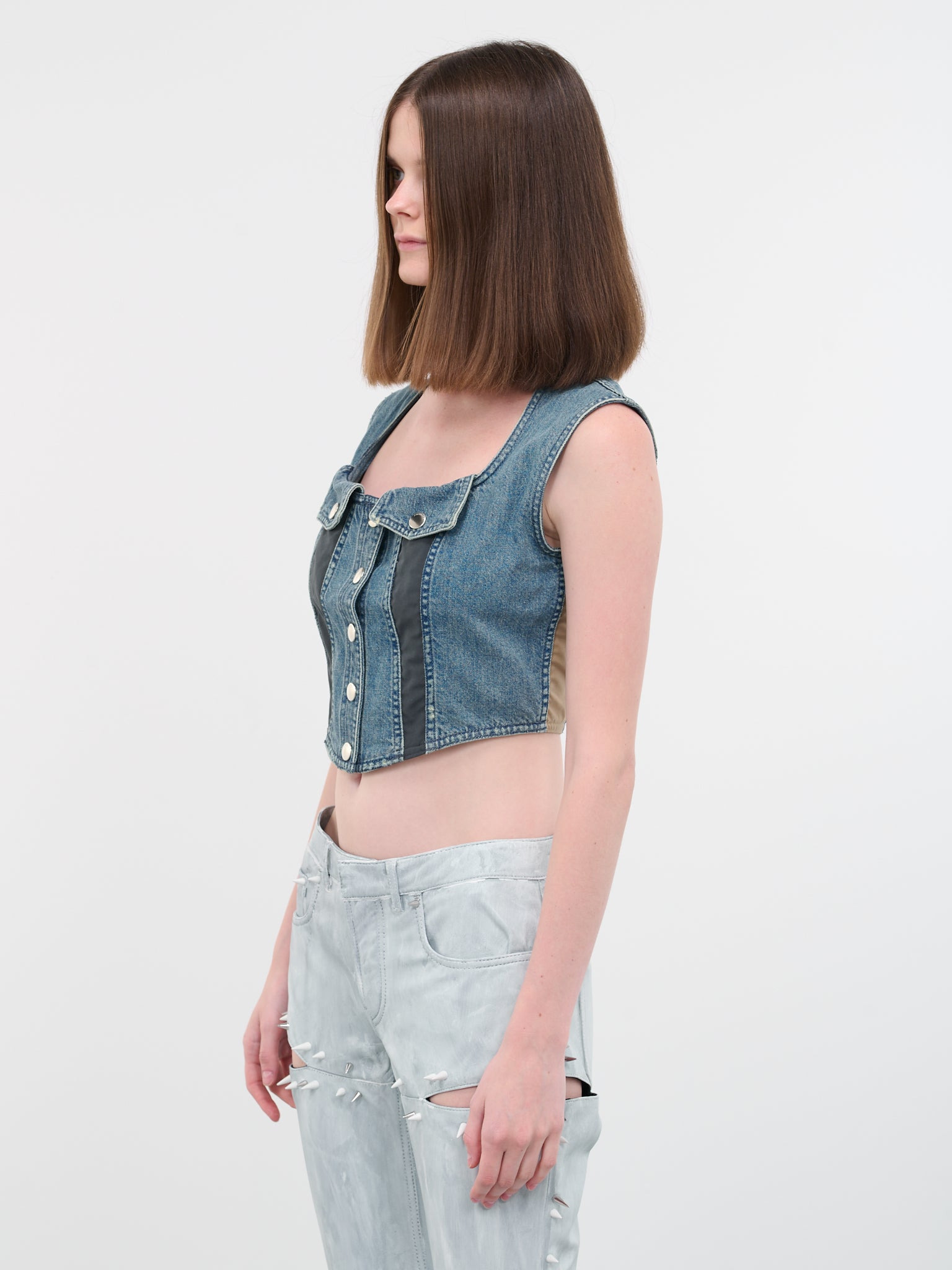 Denim Bustier Top - 2