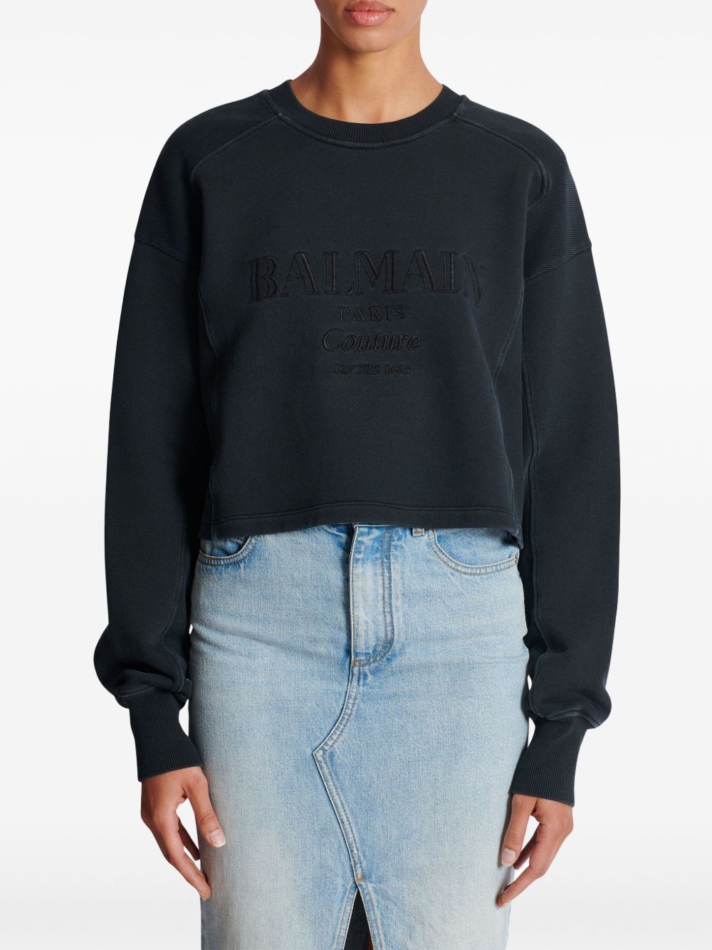 logo-embroidered sweatshirt - 5