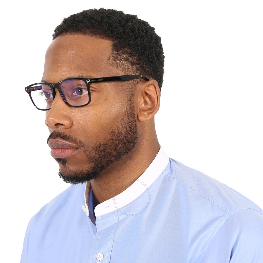 Tom Ford Blue Light Block Square Men's Eyeglasses FT5752-B 001 55 - 2