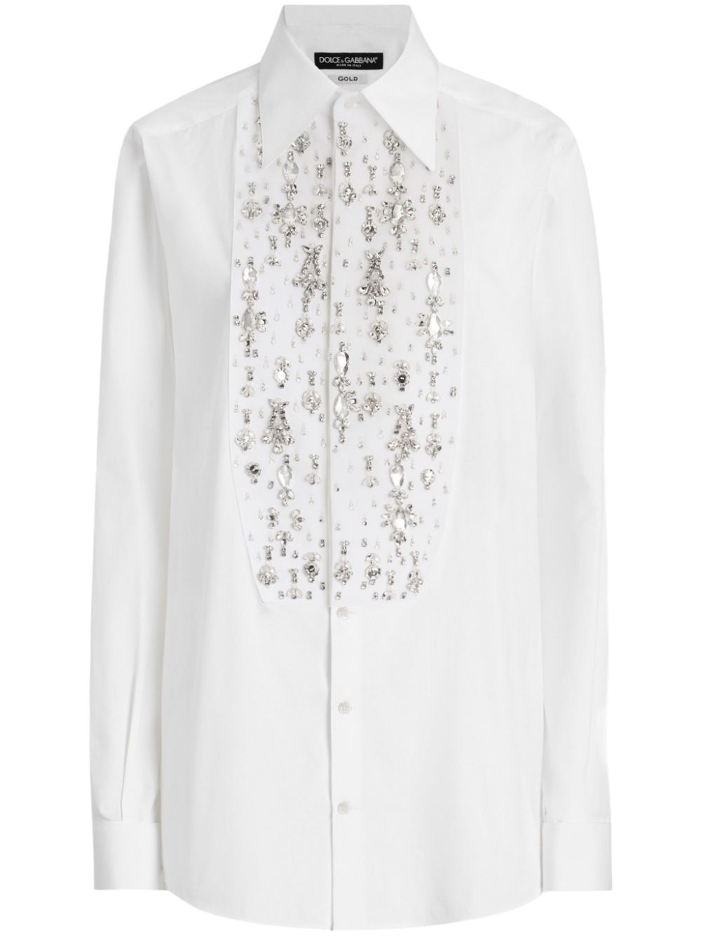 rhinestone-embellished shirt - 1