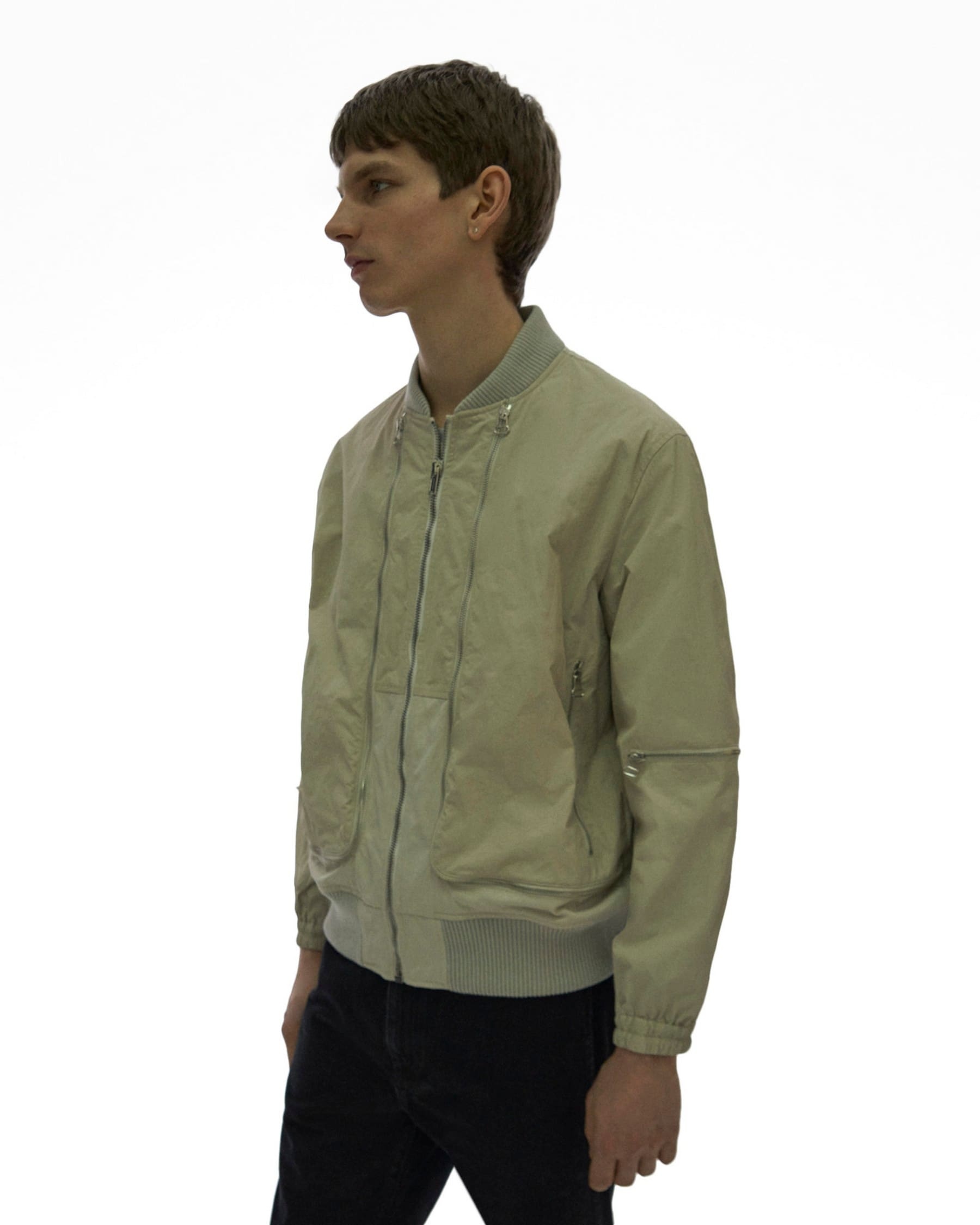 ZIP MESH BOMBER JACKET - 5
