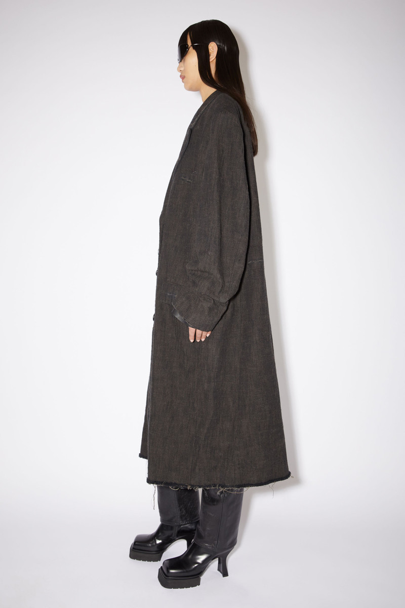 Double-breasted tailored coat - Anthracite grey 4