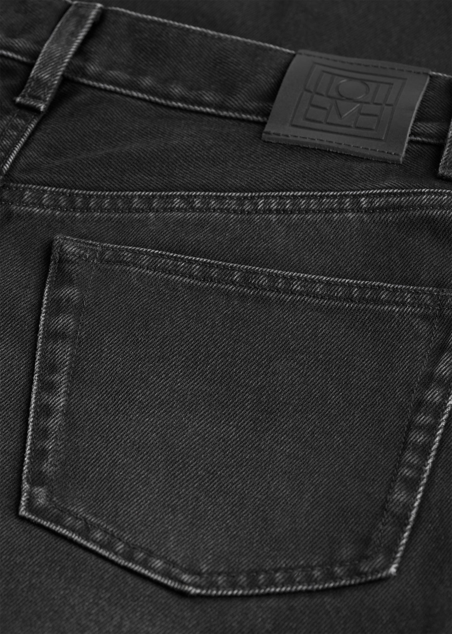 Wide leg denim faded black - 6