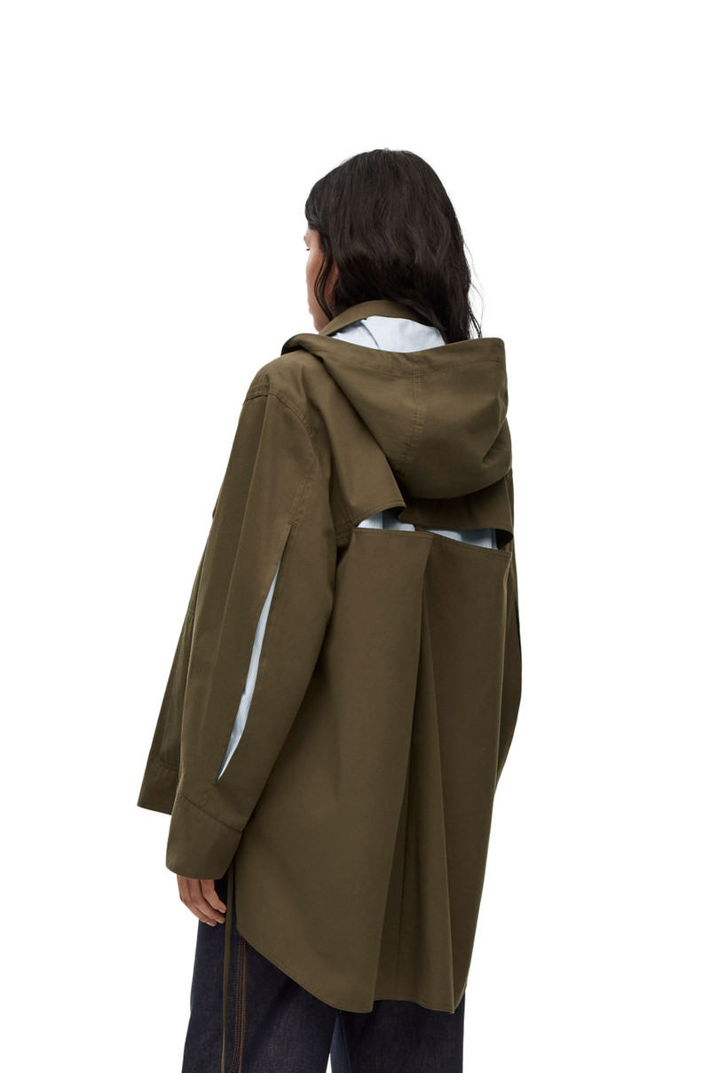 Hooded parka in cotton 4