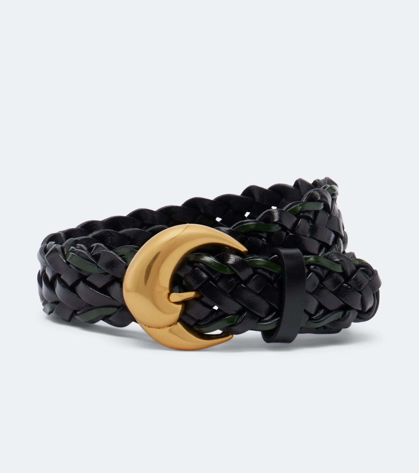 Woven leather belt - 1