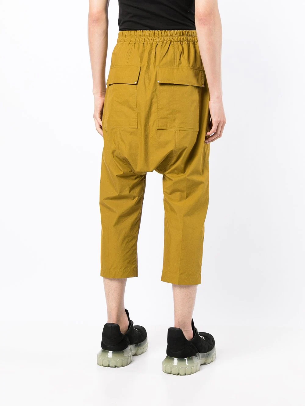 cropped drawstring trousers - 4