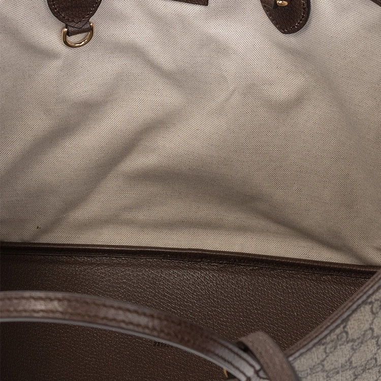 (WMNS) Gucci Ophidia Medium Tote Bag 'Beige Ebony' 739730-K9GSG-8358 - 4