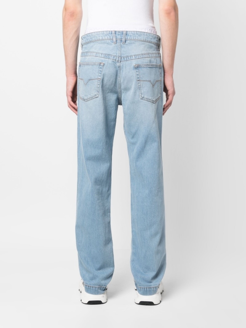 low-rise wide-leg jeans - 4