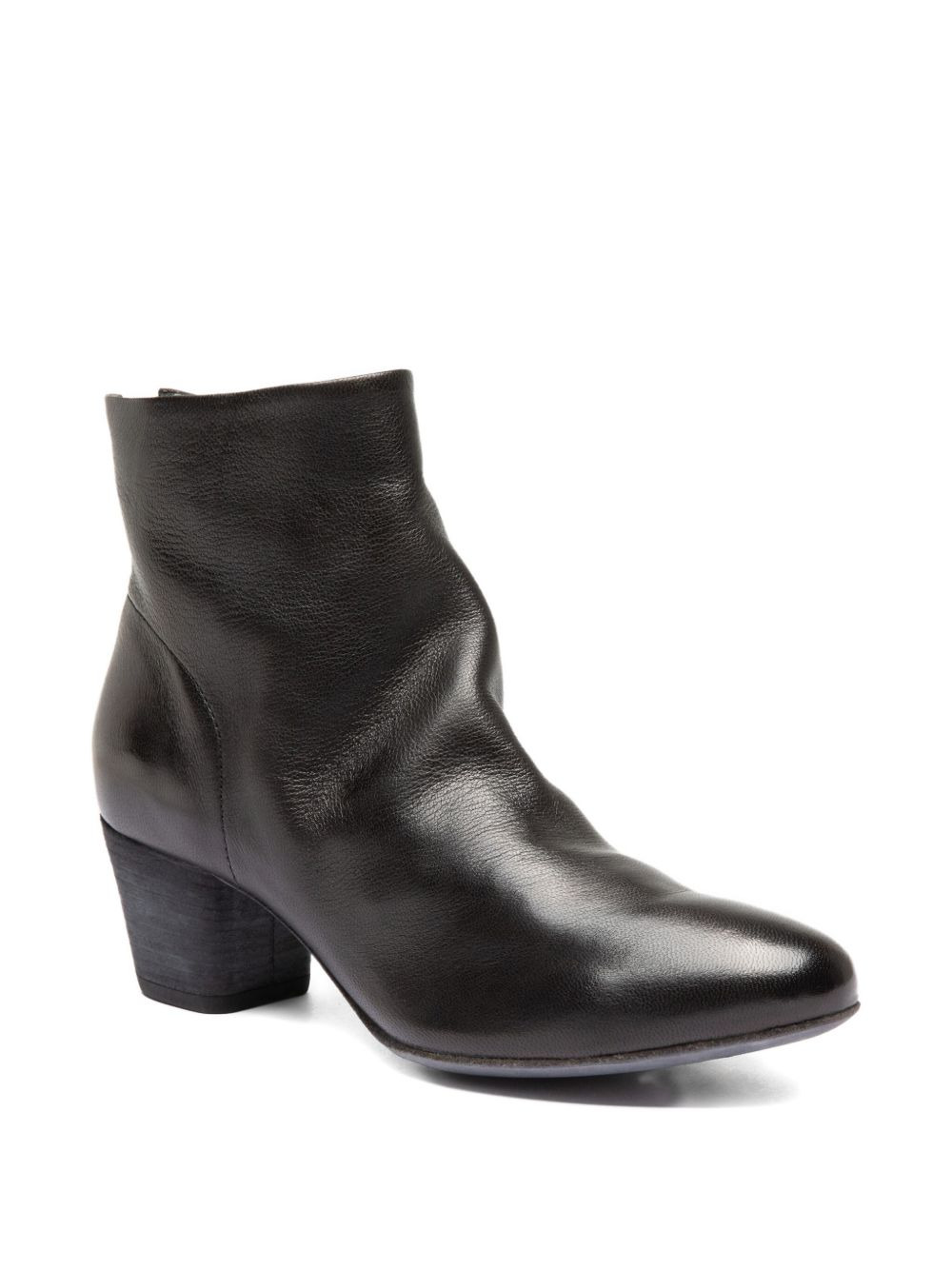 zip leather boots - 2